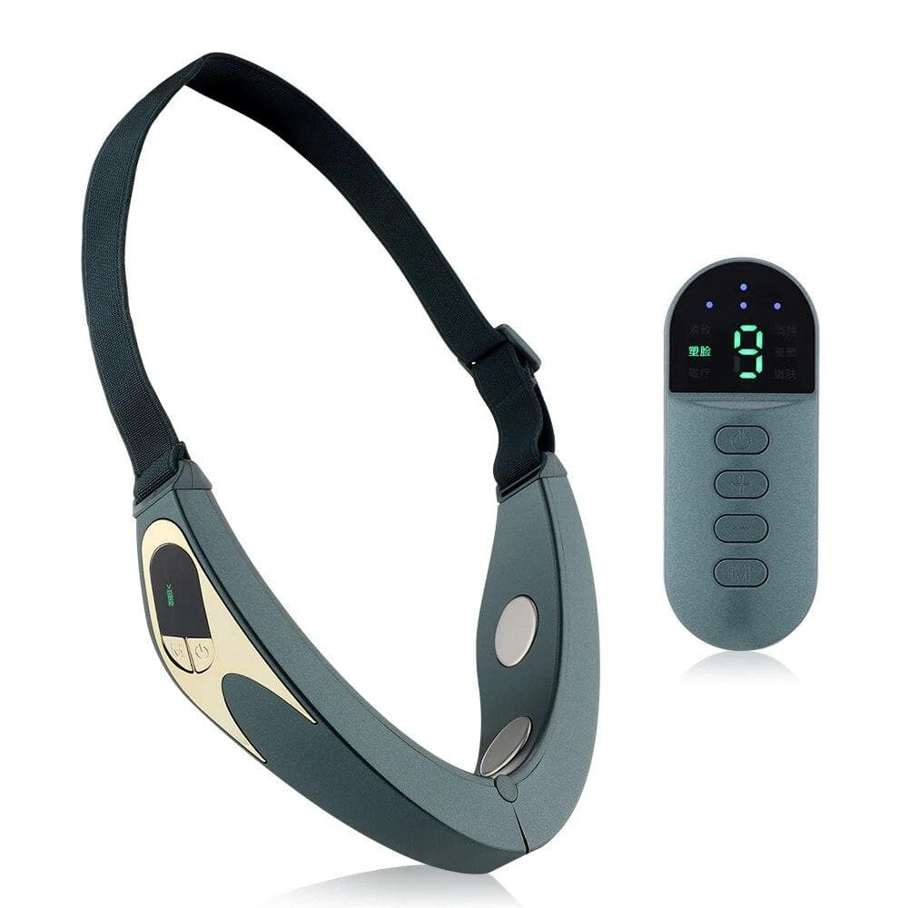 EMS Microcurrent Face Lifting Device Heating Vibration Facial Massager Double Chin Removal Slimming Face Lift Belt Skin Care CN