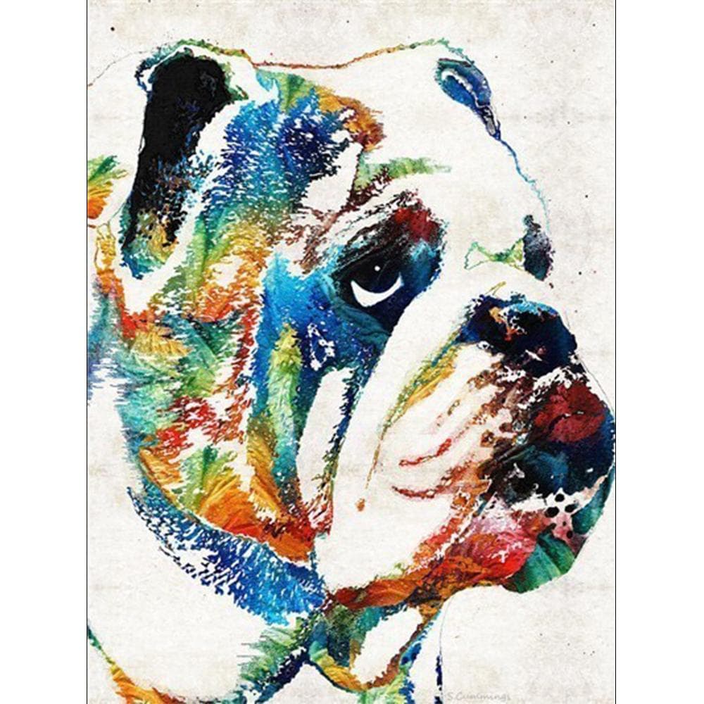 DIY 5D Diamond Painting Dog Mosaic Cross Stitch Diamond Embroidery Rottweiler Animal Wall Sticker 20X30CM