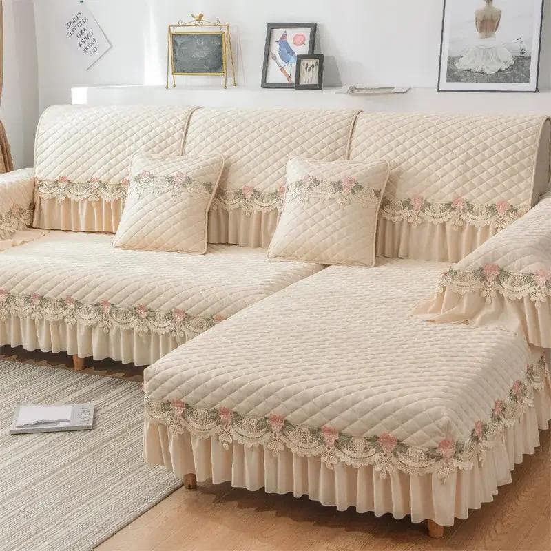 Plush Sofa Covers Four Seasons Sofa Towel Fabric Seat Cushion Backrest Towel Simple Modern Couch Cover Non-slip Sofa Bed Cover 70X70cm 1pcs