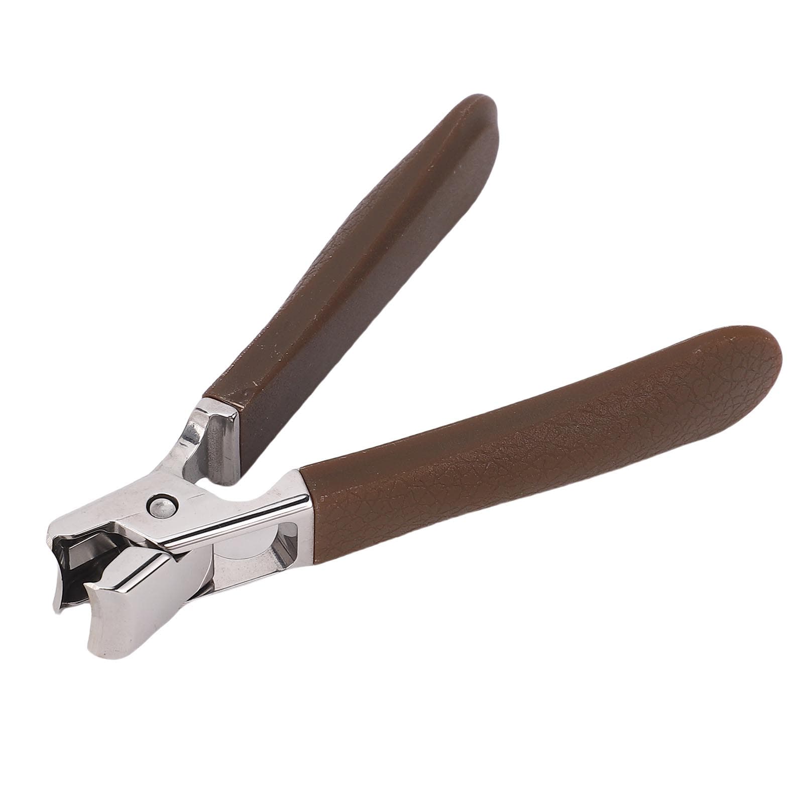 Wide Jaw Opening Nail Clipper Stainless Steel Finger Nail Cutter For Thick and Hard Nails Black brown