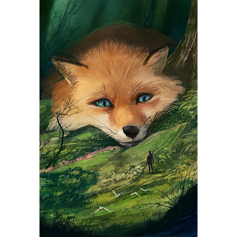 DIY 5D Diamond Painting Animal Fox Rhinestone Mosaic Pattern Diamond Embroidery 20X30CM