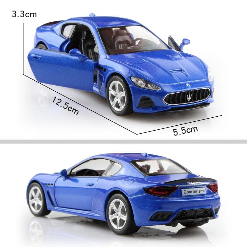 Maserati GranTurismo MC Coupe Simulation Diecast & Toy Vehicle Pull Back & Doors Open RMZ city 1:36 Alloy Car Model Gifts For Children