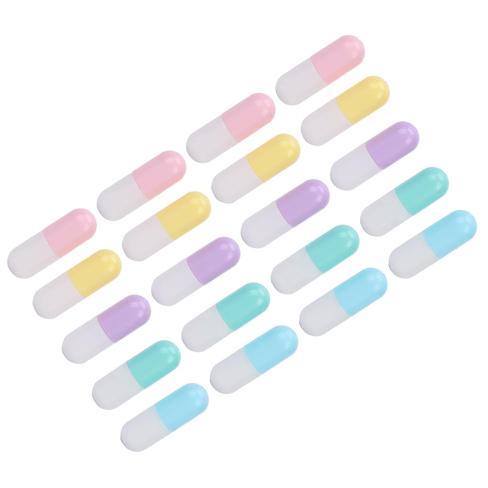 20pcs Empty Lipstick Tubes Mini DIY Lip Balm Bottles Sticks Case Cosmetic Container
