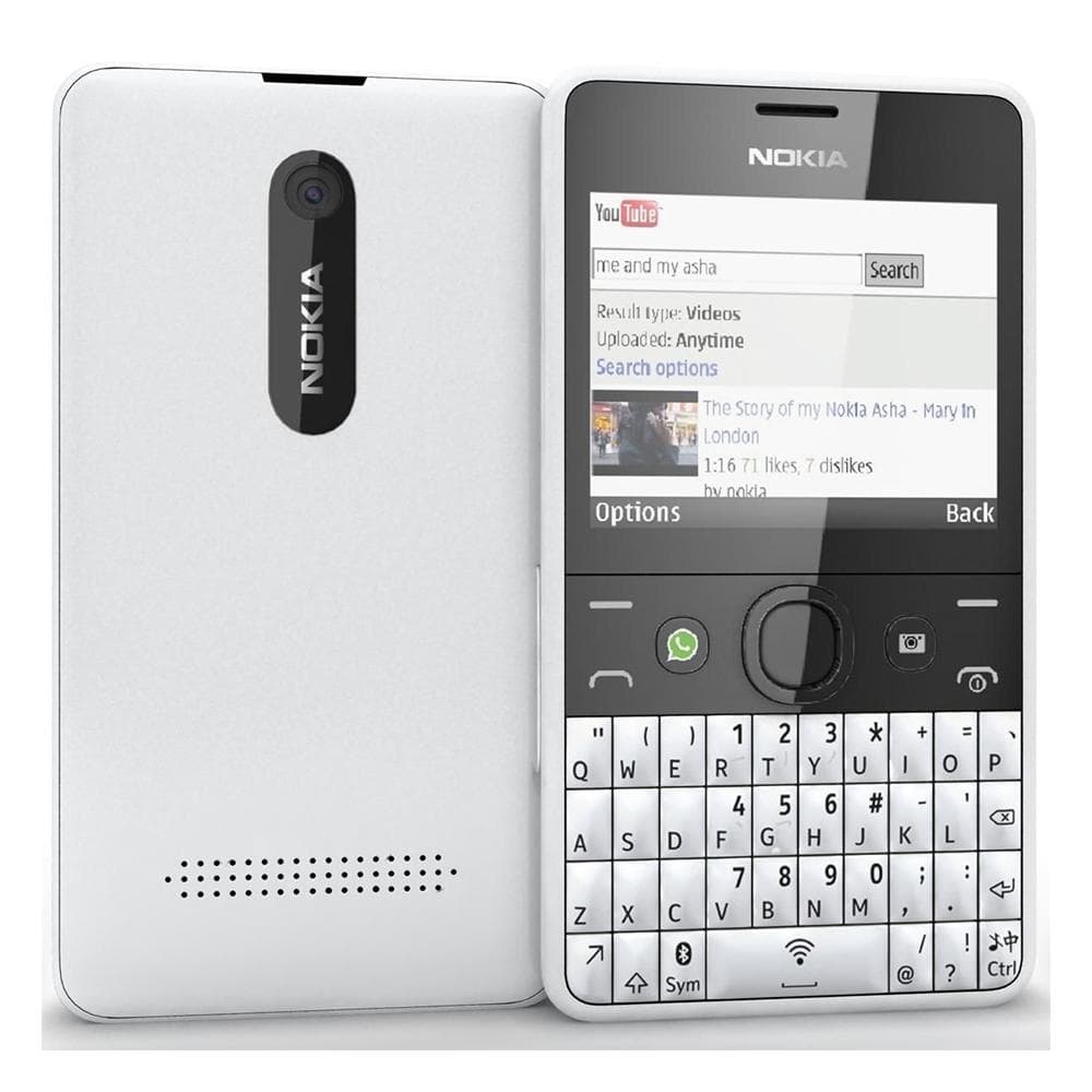 Refurbished Nokia Original Nokia Asha 210 2013 Mobile Phone With 2 SIM Dual SIM Simple Set white