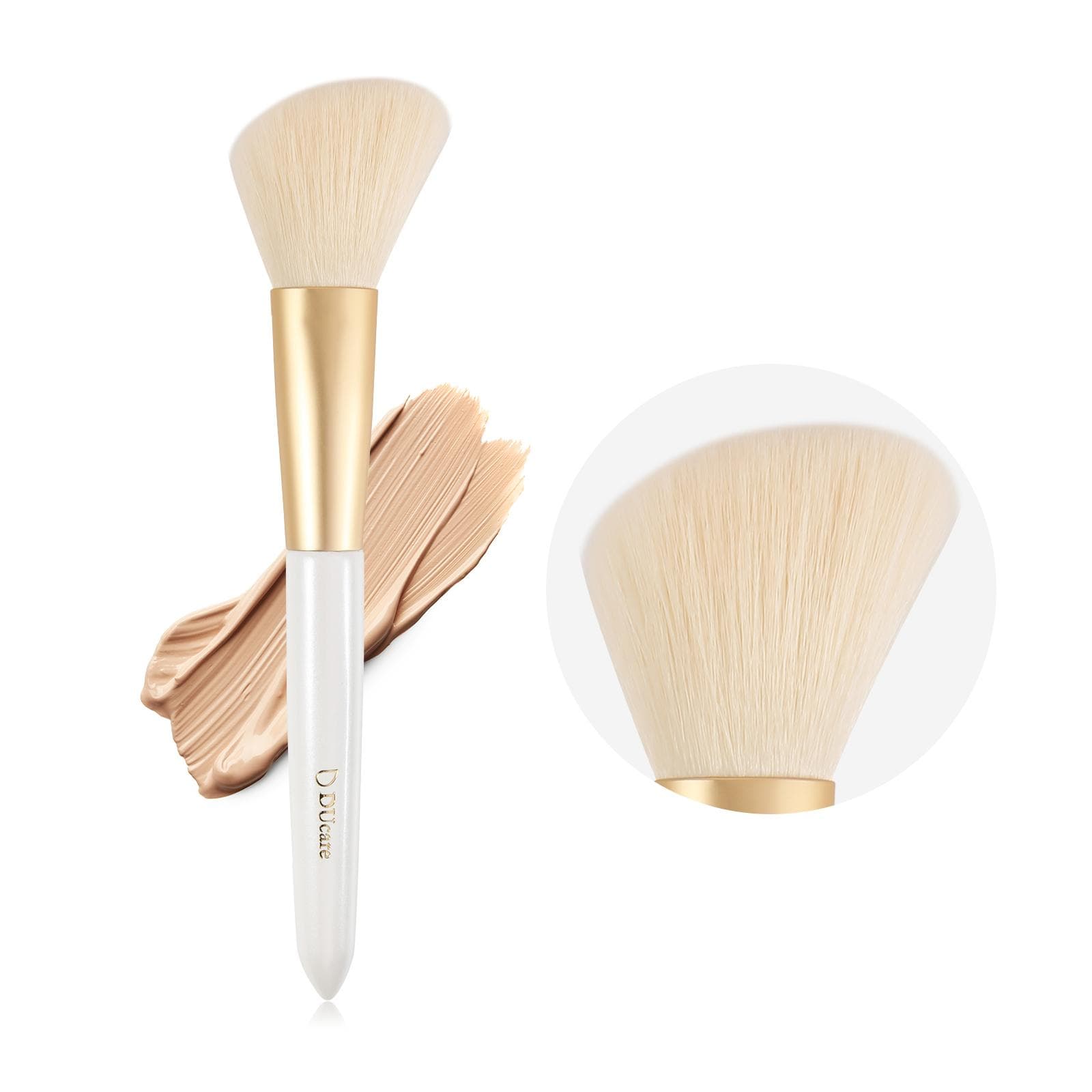 DUcare Professional Face Makeup Brushes 1 PC For Foundation Contour Liquid Blending Concealer Buffing Makeup Brush For Women X5-Blush Brush