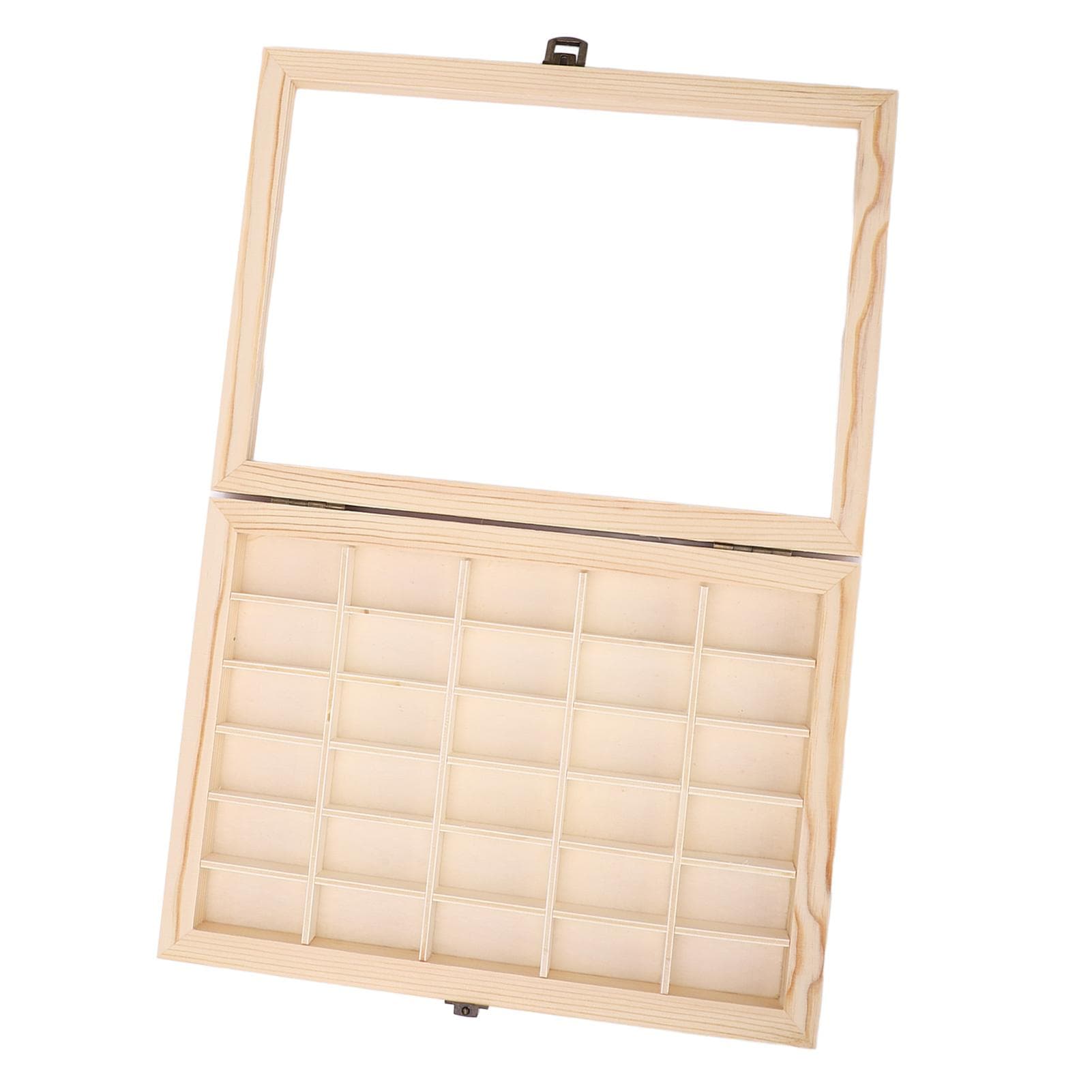 Film Cassette Display Case 30 Slots Minimalist Dust Proof Solid Wood Storage Box for 135 Film