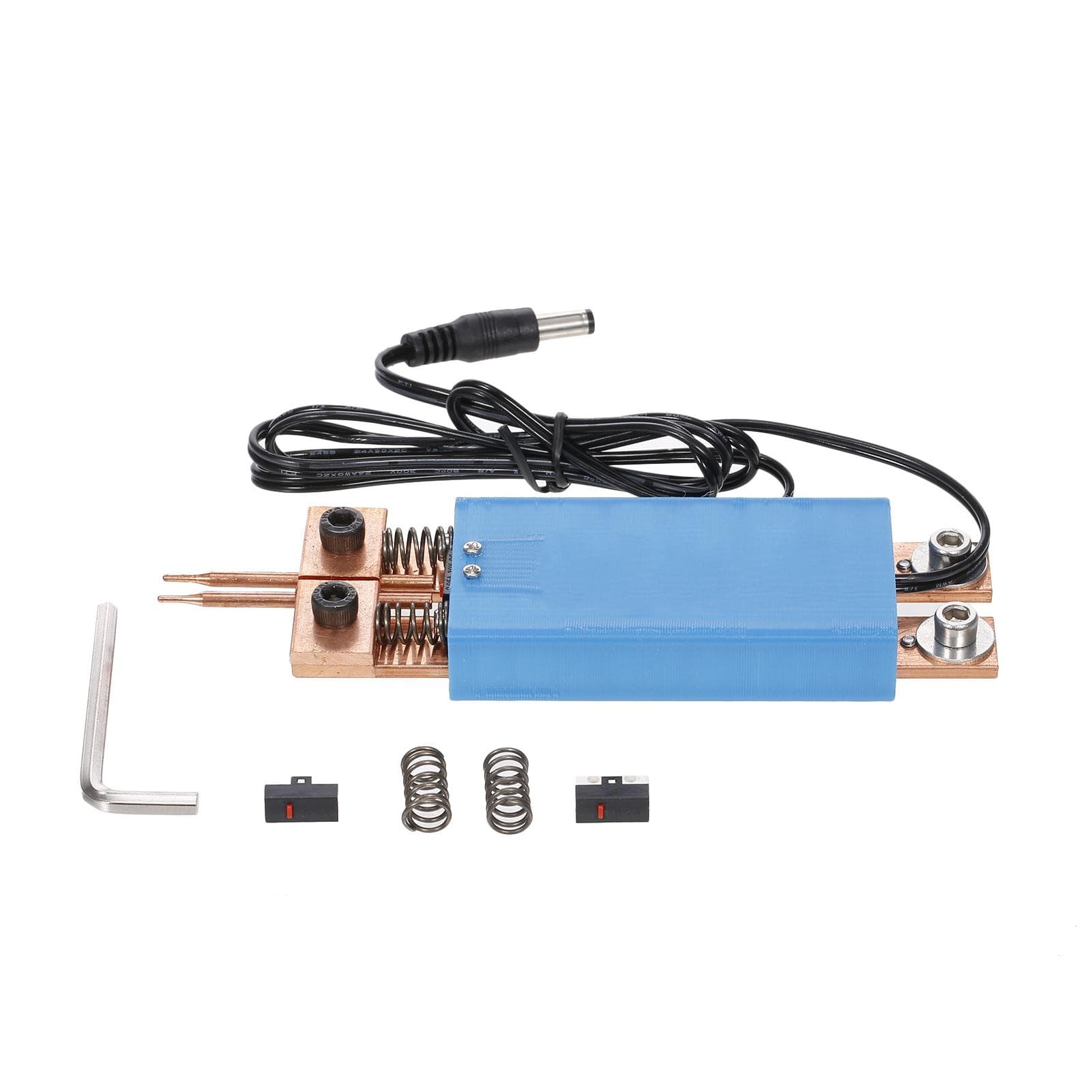 Integrated Type Spot Welding Pen Automatic Trigger Weld Machine Accessory for 18650 Battery blue