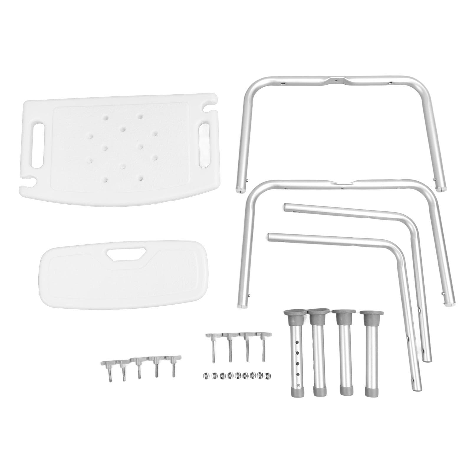Elderly Pregnant Shower Chair Aluminium Alloy Prevent Slip Bathroom Seat with Backrest