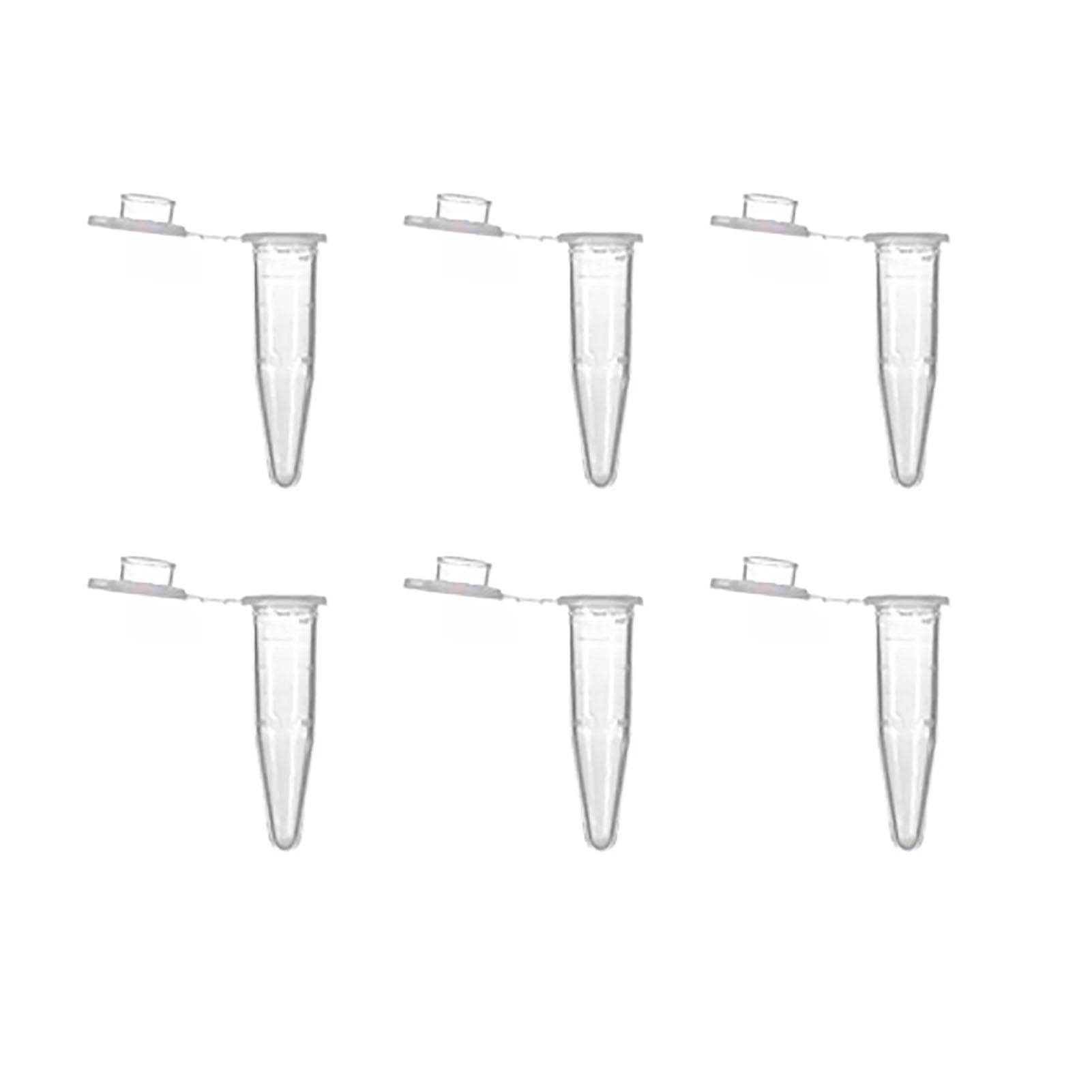 500PCS Mirco Test Tube 1.5ml Plastic Frosted Surface Clear Scale Microcentrifuge Tube with Snap Cap