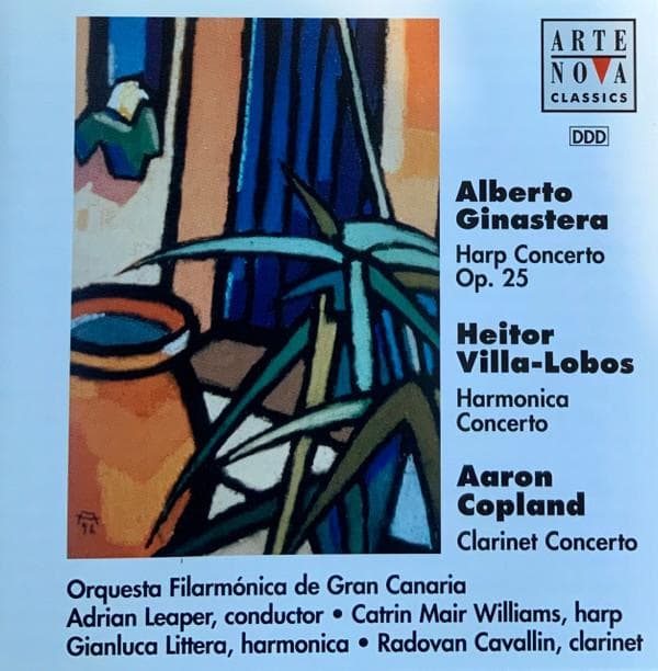 CD ORQUESTA FILARMÓNICA DE GRAN CANARI - Alberto Ginastera - Heitor Villa-Lo 74321563562 Arte Nova Class 1998 Europe Classical Used