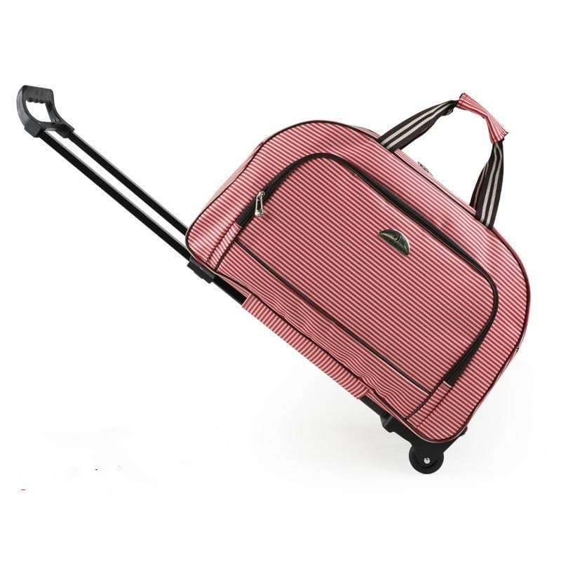 Trolley Bag Female Large Capacity Trolley Bag Travel Bag Handbag Tow Bag Luggage Bag Male None pink
