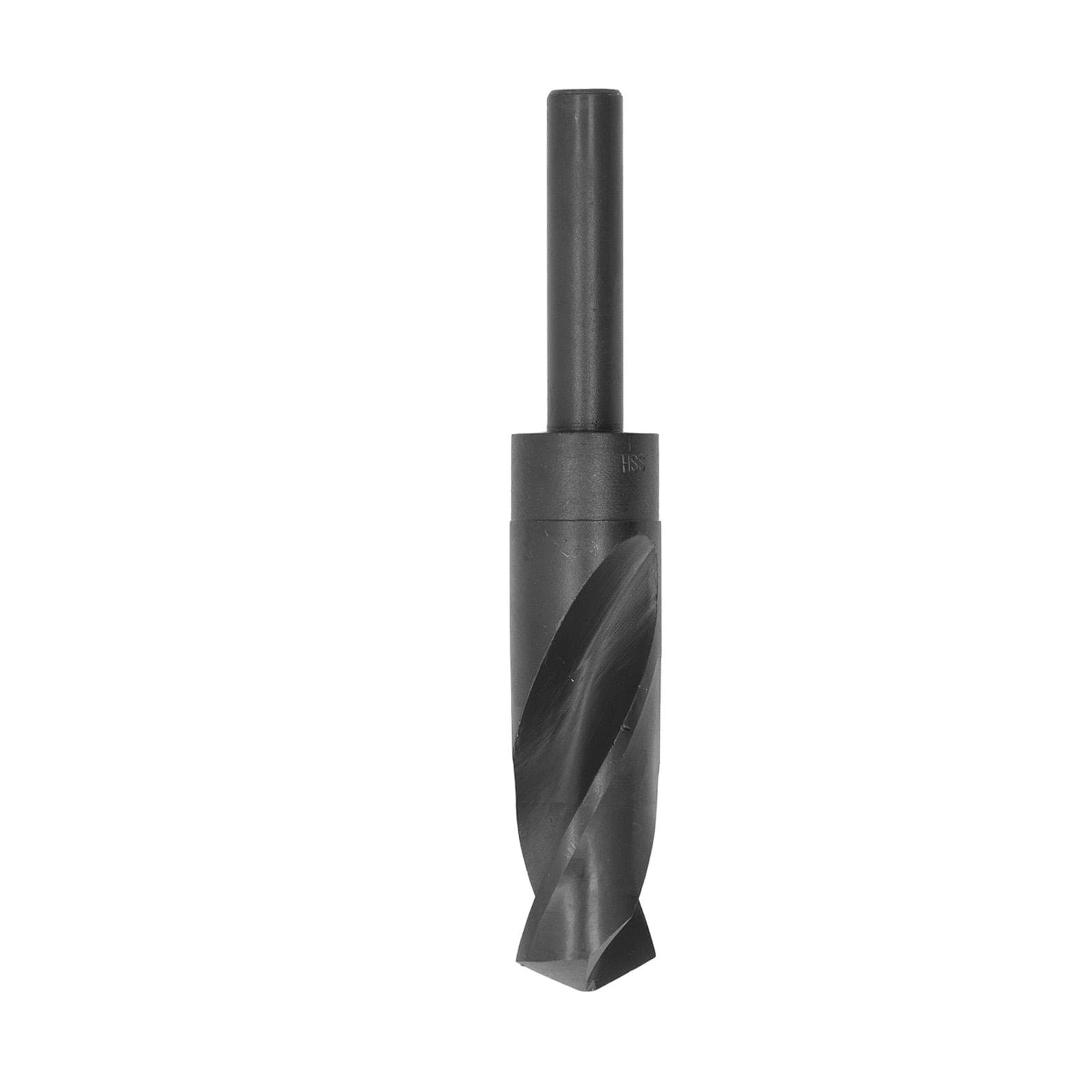 Twist Drill Bit High Speed Steel 12in Straight Shank 25.5mm Blade Drilling Tool Black