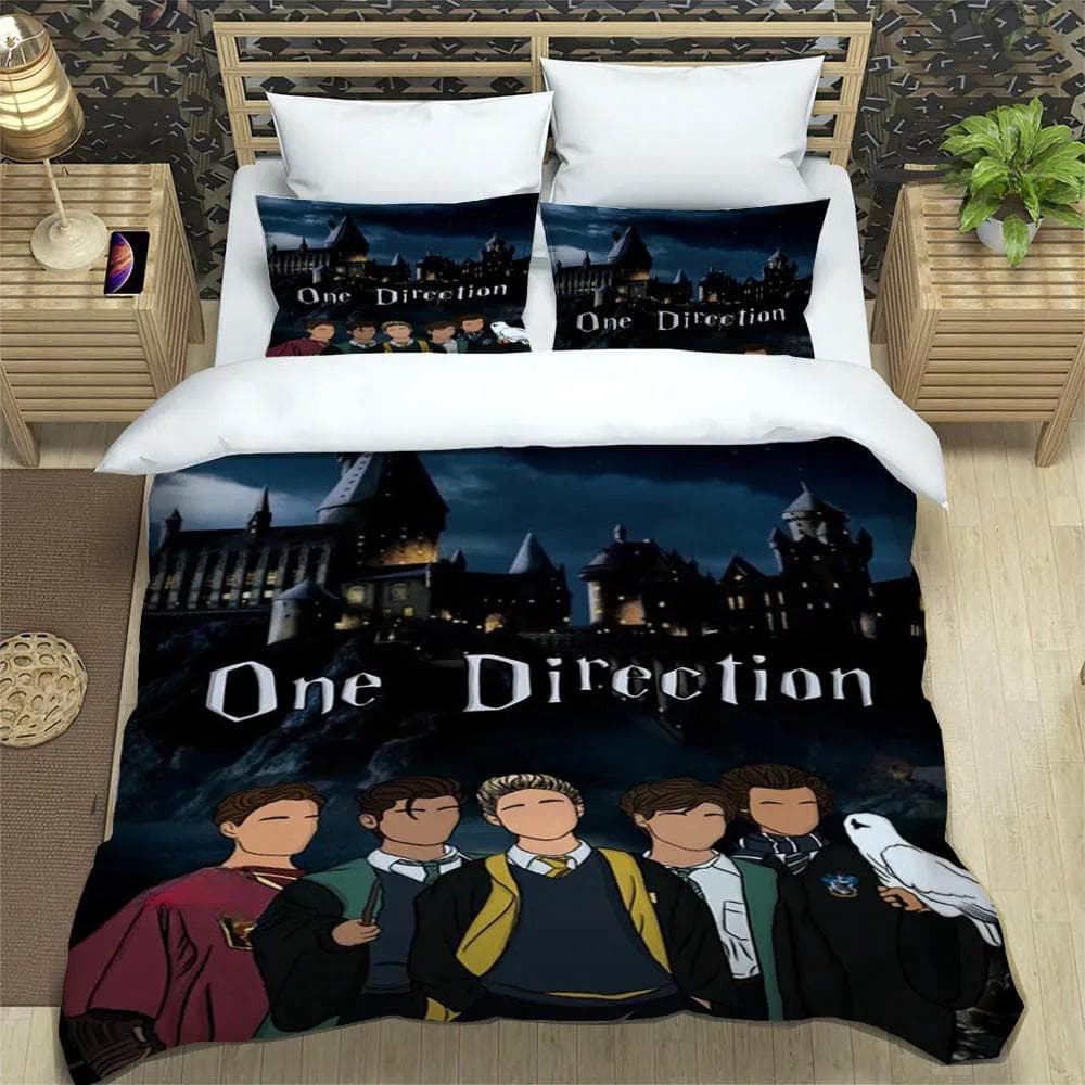O-ONE Music Band Direction Bedding Set Single Twin Full Queen King Size Bed Set Adult Kid Bedroom Duvet cover Set Home Textile EU Twin 135x200cm