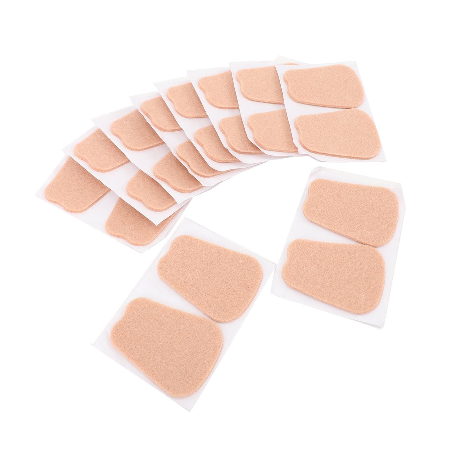 20 Patches Felt Shoes Tongue Pads Self Adhesive Tongue Cushion Inserts For Boots Hiking Shoes M(for 4-6.5kg)