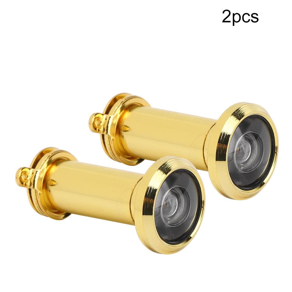 2Pcs 220 Degree Viewing Angle Anti Theft Household Door Viewer with Back Cover Home Security(14mm
