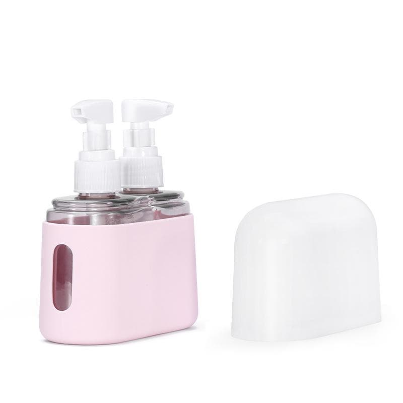 Travel Bottling Three-in-one Combination Press Bottling Set Disinfection Alcohol Spray Bottle Hotel Gift