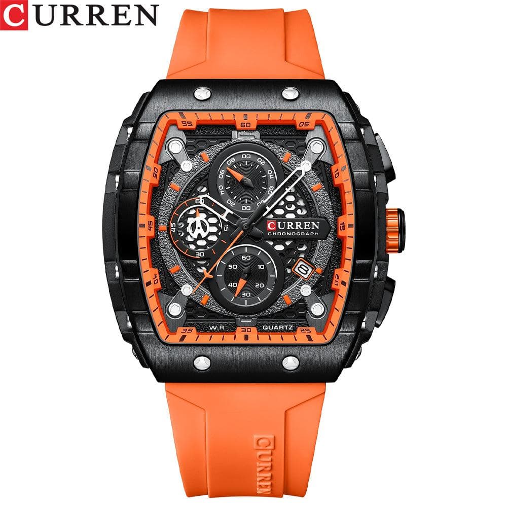 CURREN New Men's Watches Waterproof Six Kidskin Calendar Men's Men's Multifunctional Watch Men's Watch