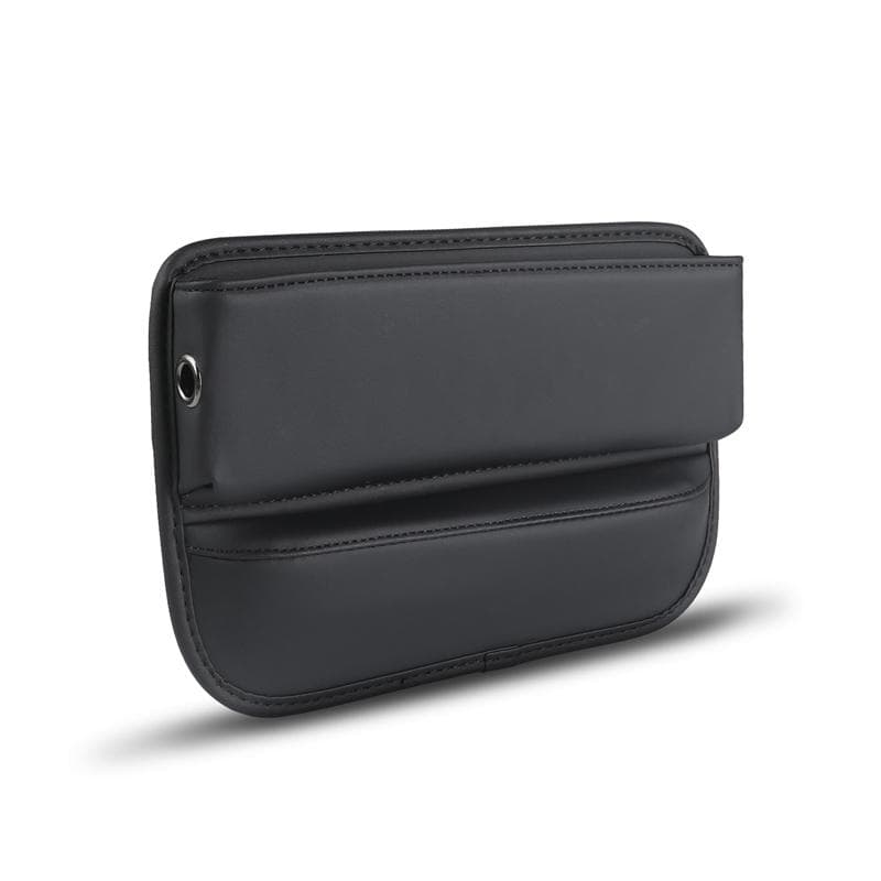 Universal Car Seat Gap Organizer PU Leather Auto Console Side Pocket Seat Crevice Storage Box Interior Accessory For BMW G30 F30 black