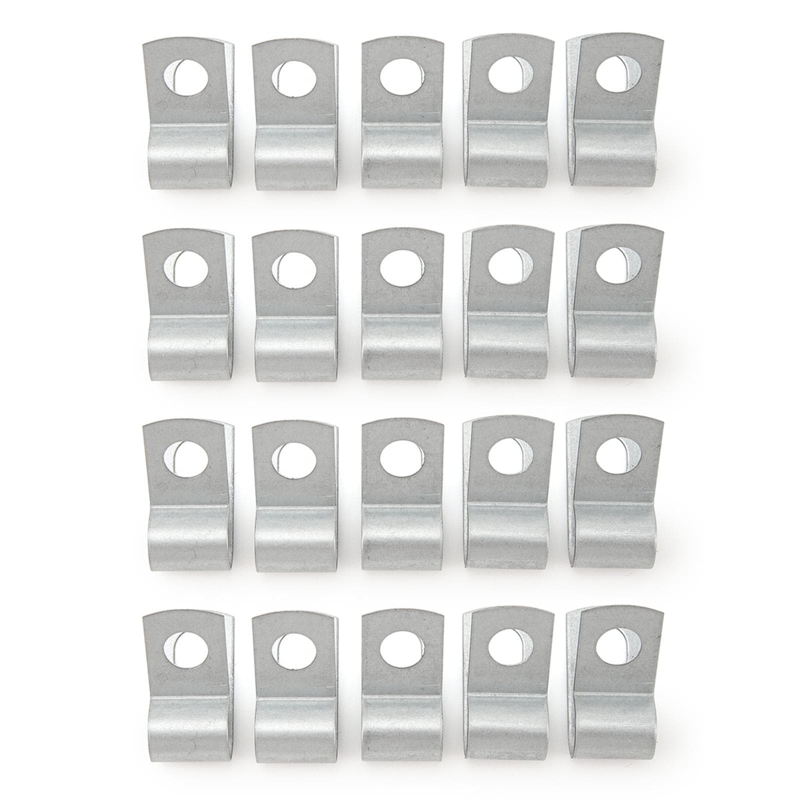20 Pcs Brake Fuel Line Clip Metal Fuel Hose Wrap Clamp Set Tightly Fixed Universal Fit for Most 3/8 Inch Ball Valve