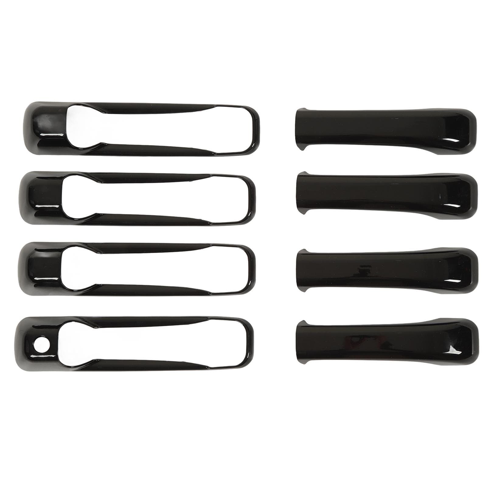 8Pcs Car Exterior Door Handle Covers Glossy Black Replacement for Dodge Ram 1500 2500 3500 4500