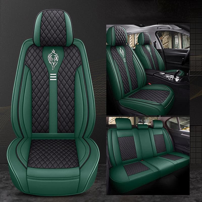 Luxury Car Seat Covers PU Leather Auto Seats Cushion Universal Four Seasons Protector Seat Interior Chair Seat-Cover Accessories
