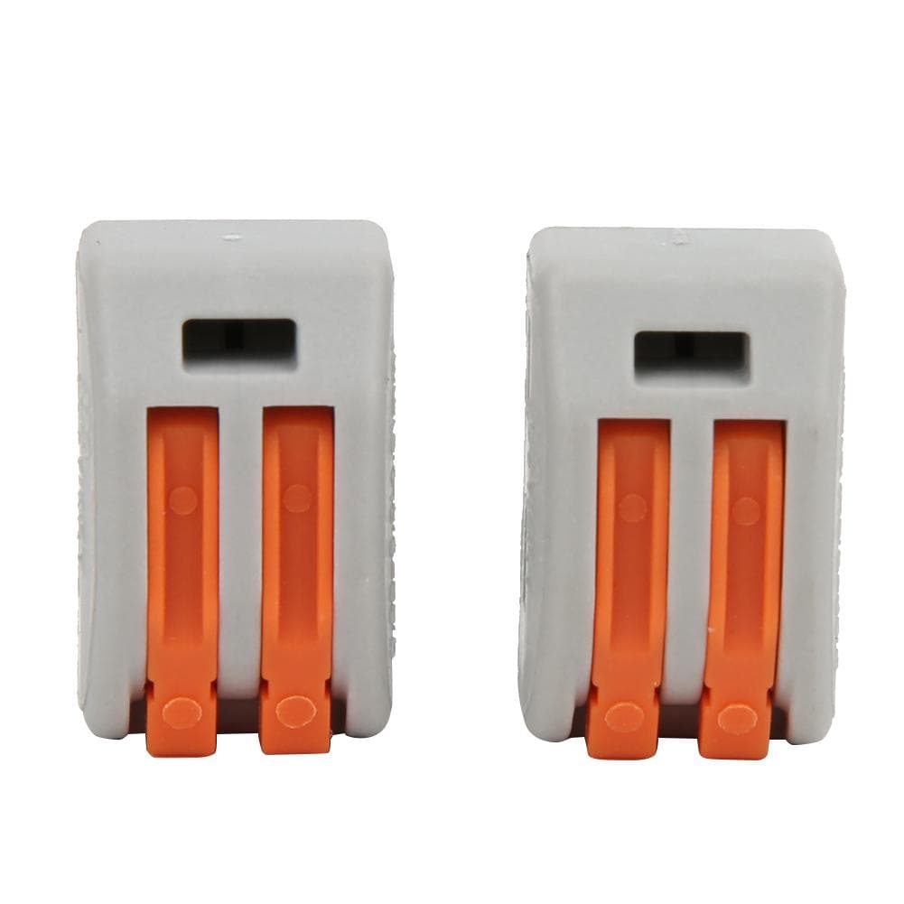 20 Pcs PCT212 Connector Spring Terminal Block 2 Way Cable Connector