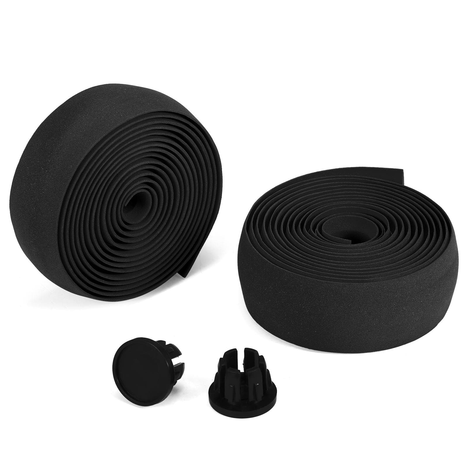 2pcs Bicycle Handlebar Tapes Soft Road Bike Handlebar Band Breathable Non-Slip Cycling Handlebar 2pcs black