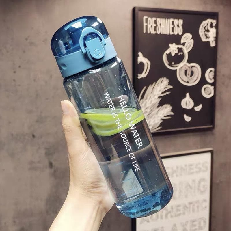High-Capacity Outdoor Sports Water Bottle with Bounce-Back Lid Durable PC Material, High Temperature Resistance