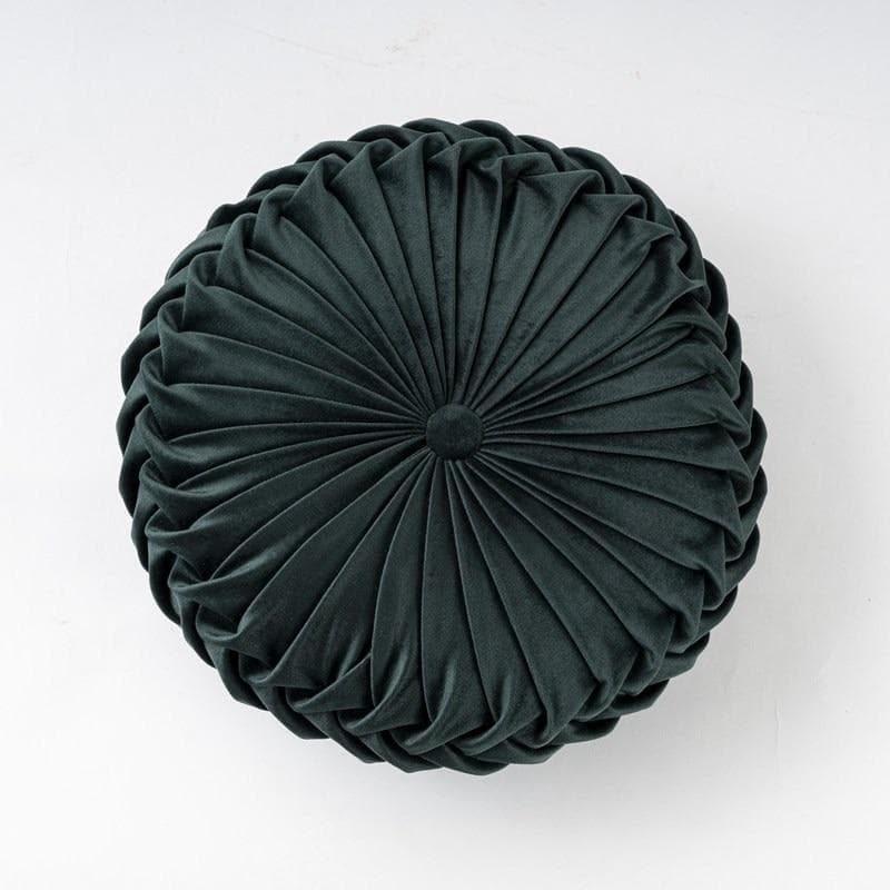 Pumpkin Velvet Pillow Cushion Creative Sofa Pillows Floor Cushion Cover Solid Color Luxury Home Hotel Pillows dark green