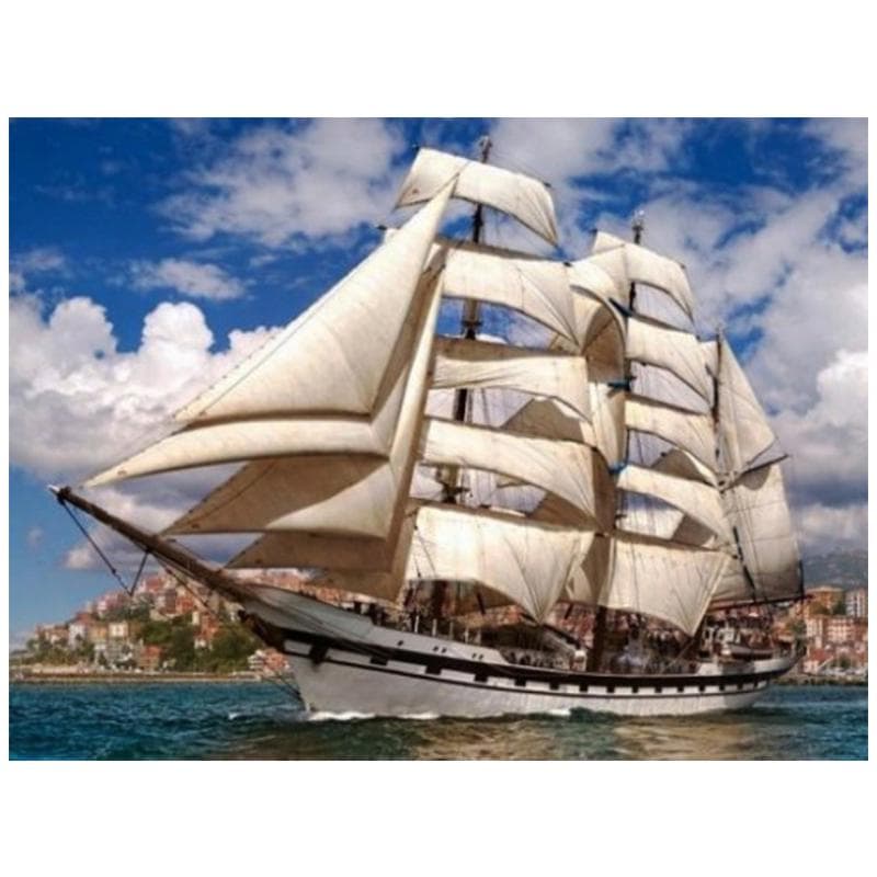 5D Diamond Painting Sailboat Landscape Diamond Embroidery Cross Stitch Diamond Rhinestone Home Decor 20X30CM