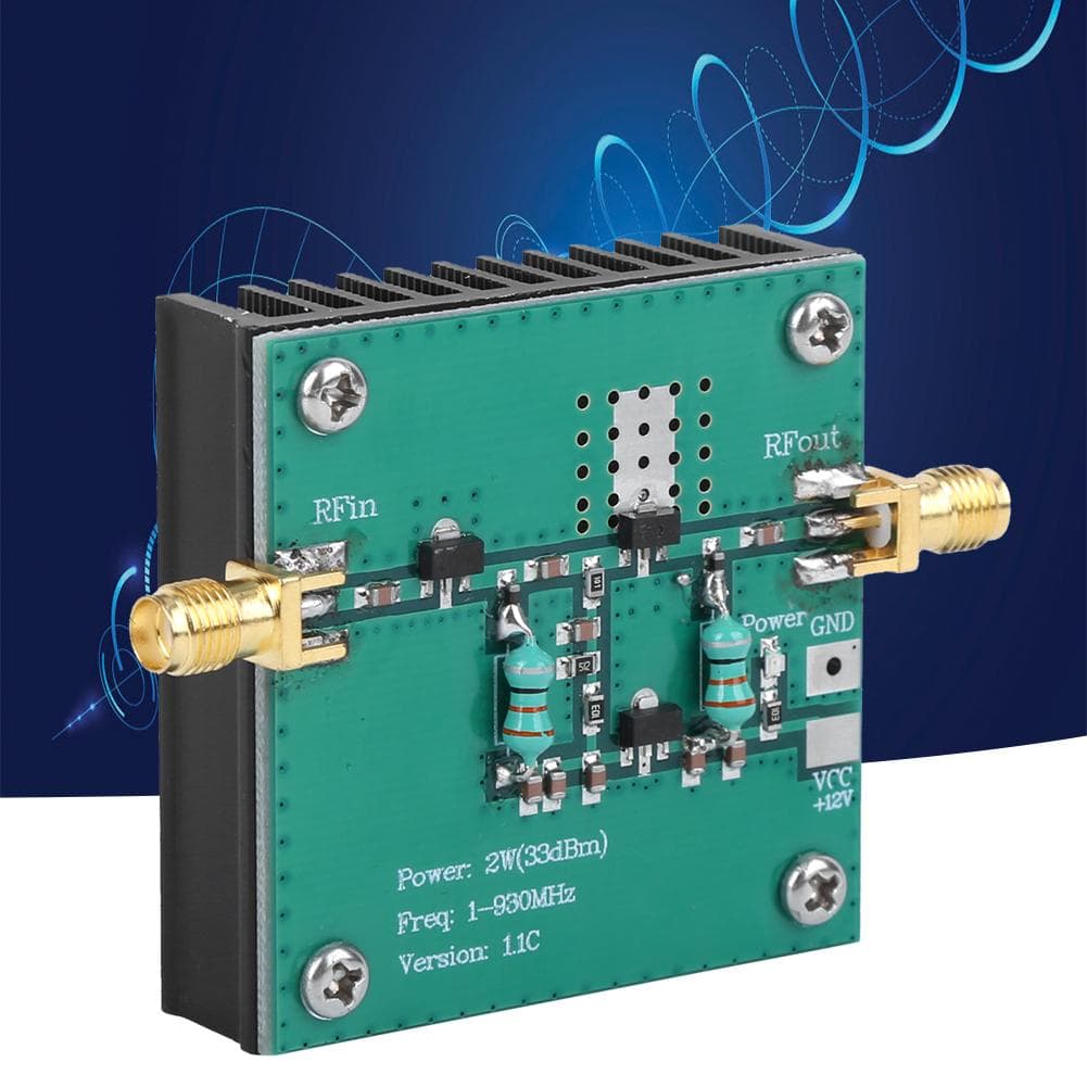 RF Broadband Power Amplifier Module Electrical Accessory Standard SMA Female 1‑930MHz 2.0W