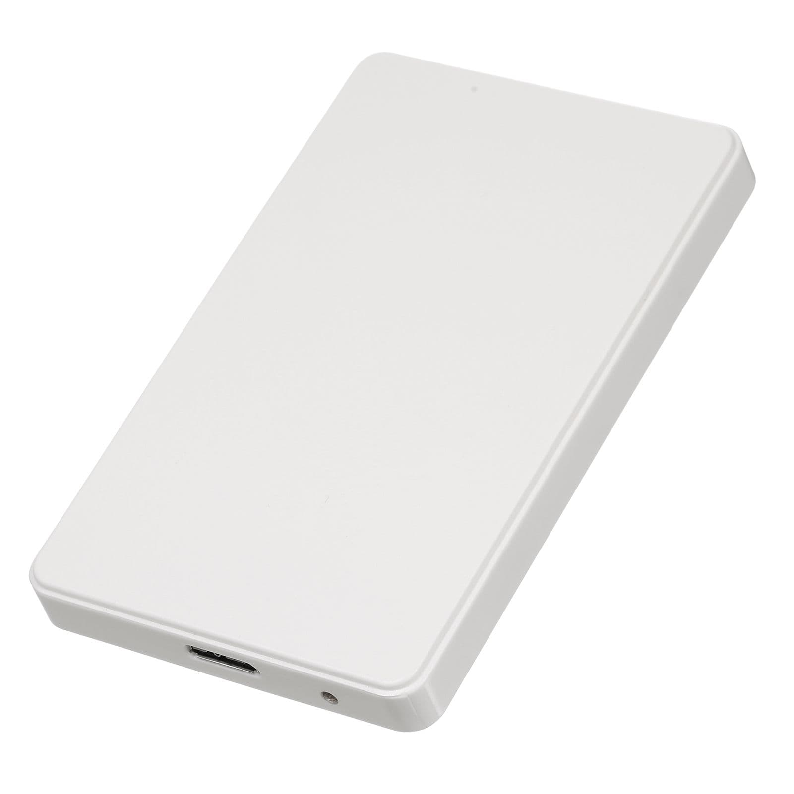 2.5 inch Hard Disk Case USB3.0 External HDD/SSD Enclosure SATA Hard Drive Case Tool-free Design white