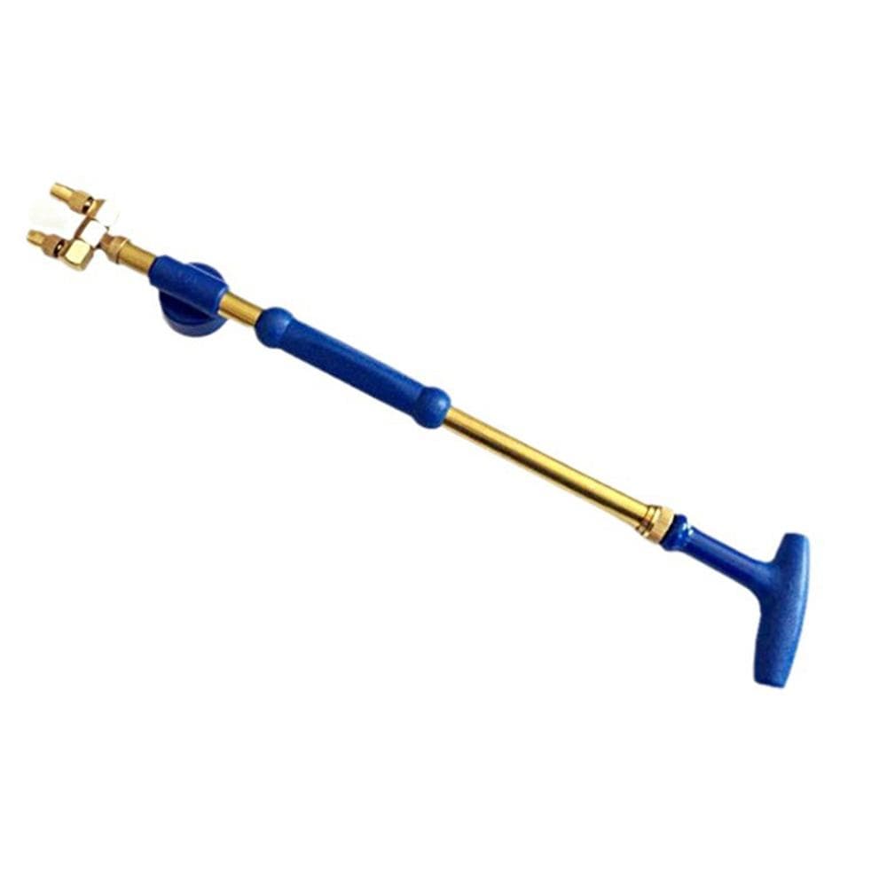 Handheld Bottle Sprayer Garden Manual Sprayer Pushpull Water Sprayer Bottle with Adjustable Copper dual head blue
