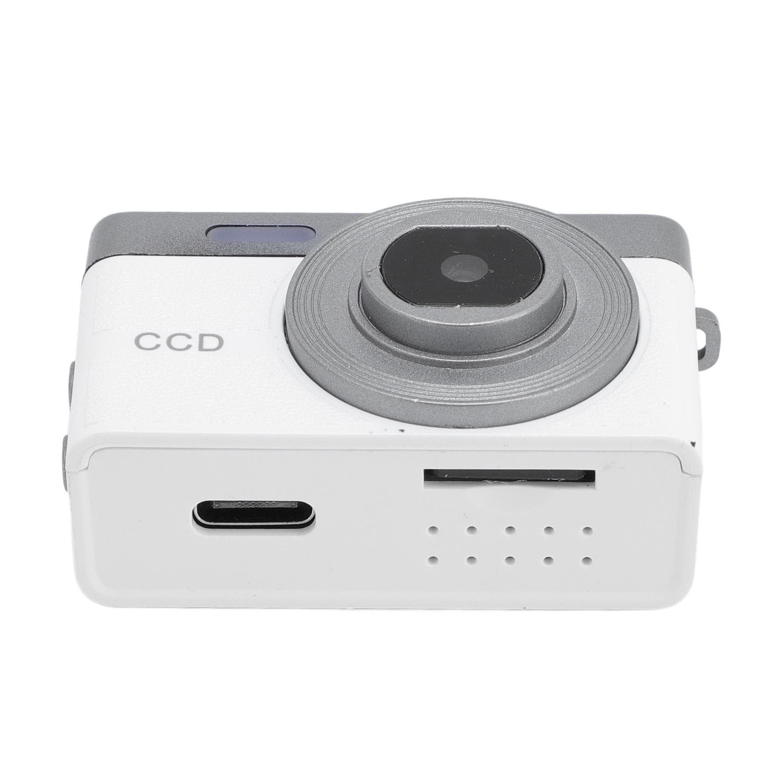 Keychain Camera 0.96 Inch Screen 1080P 12MP USB Charging Digital Camera with Lanyard for Campus 8GB