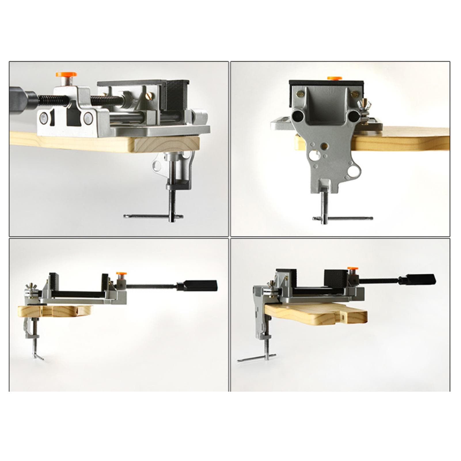 100mm Quick Release Drill Vise Heavy-duty Die-cast Aluminum Alloy Release Button for Drill Presses