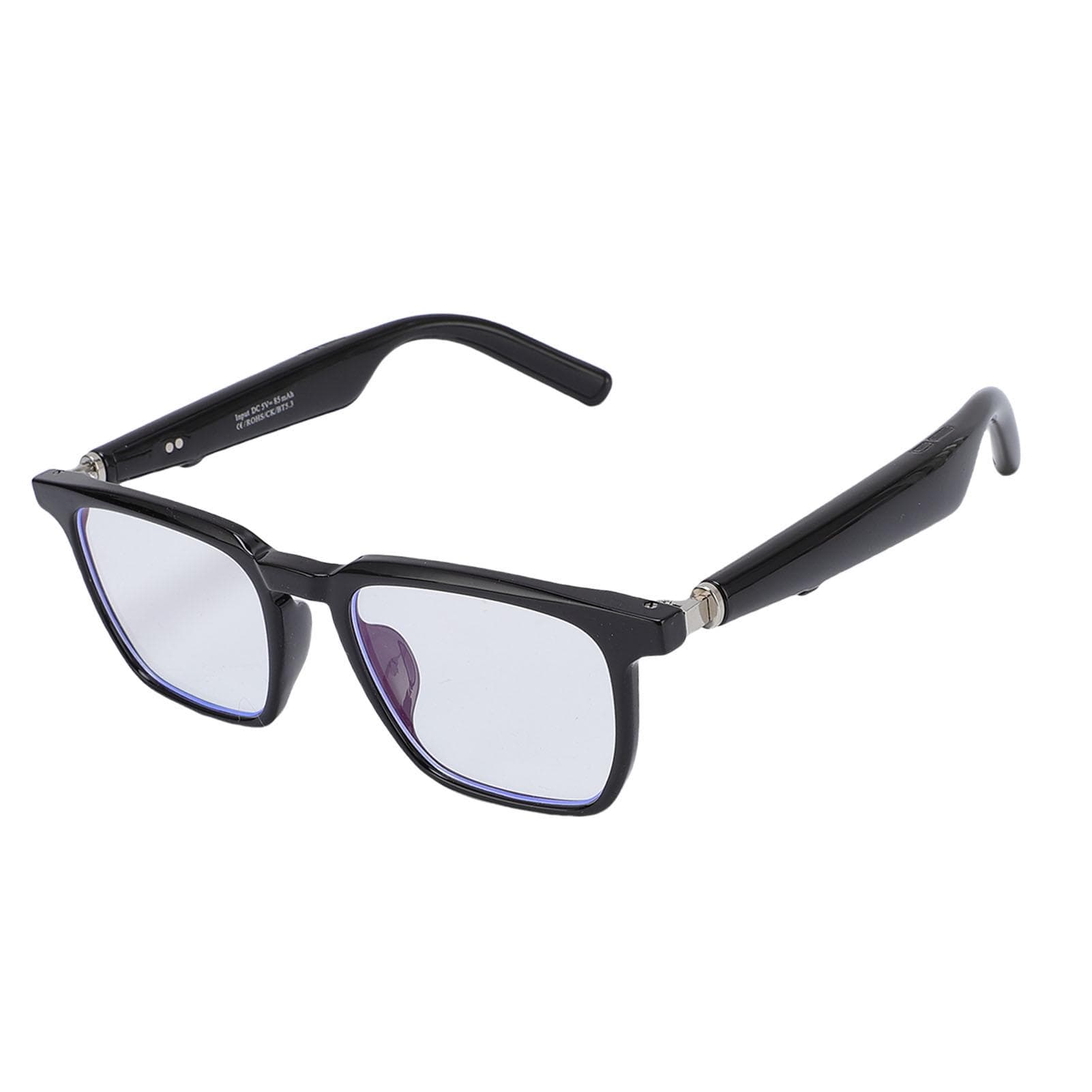 AI Translation Glasses Bluetooth 100 Languages Real Time Smart Translator Glasses with Built in black