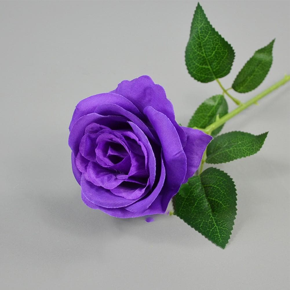 Perfect Addition to Floral Arrangements Artificial Rose for Wedding Parties Purple
