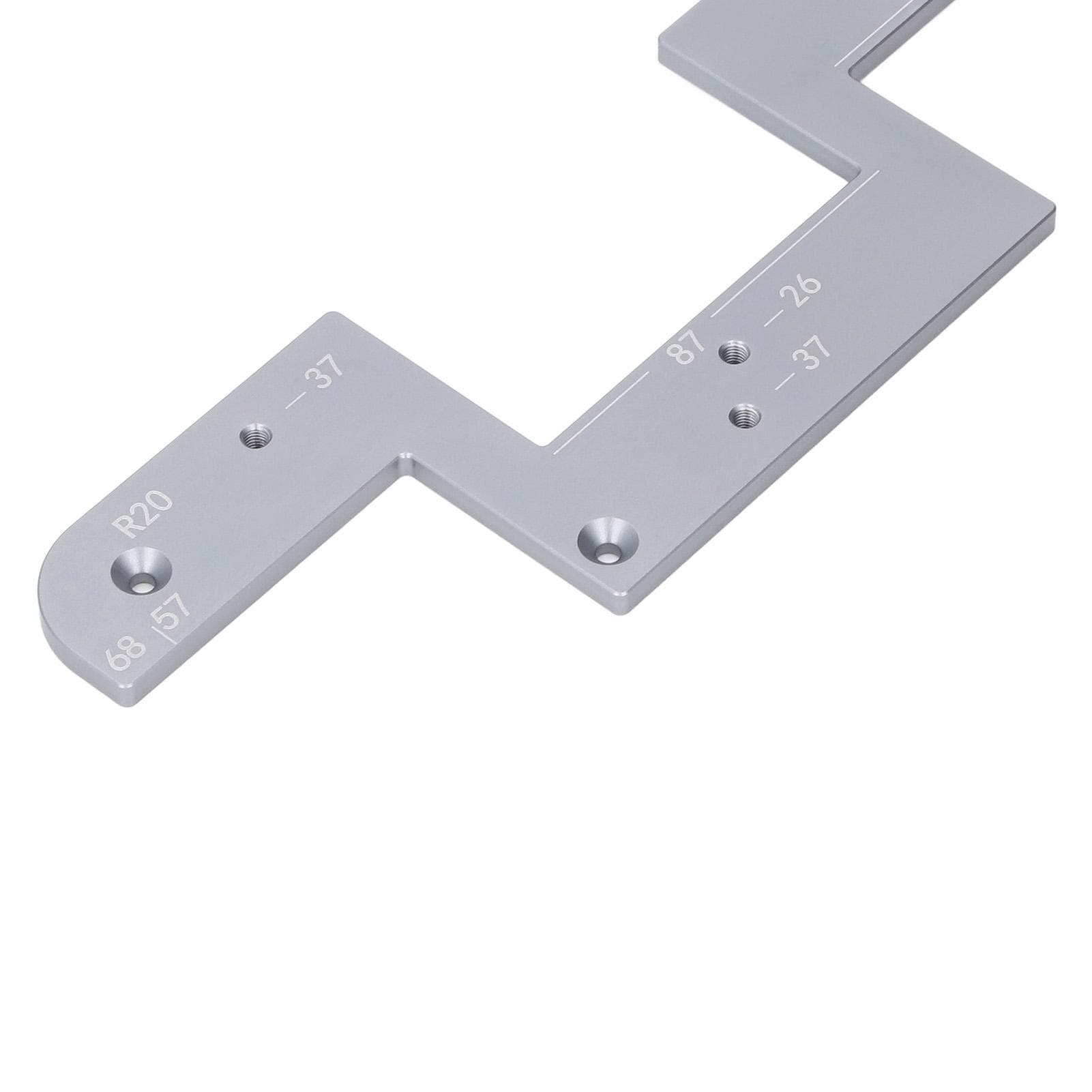 U Shaped Grooving Template Round Corner and Arc Slotting Auxiliary Tool with Double Bearing