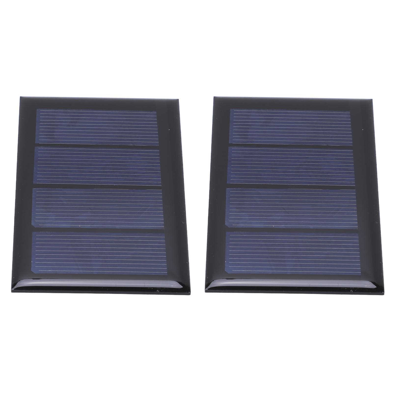 2Pcs 2V 210mA Mini Solar Panel Polysilicon Solar Power Board 80x50mm for DIY Project