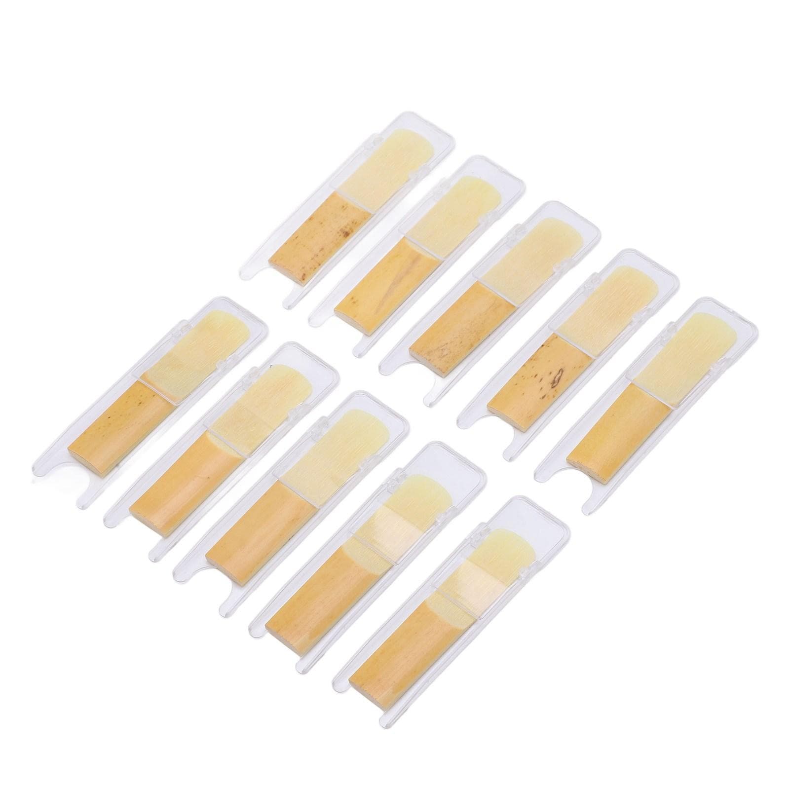 10Pcs Soprano Saxophone Reed 2.5 Bb B Flat Sax Reeds Accessory Set Kit for Clarinet
