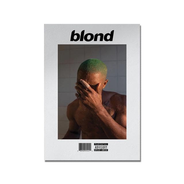 Singer Frank Ocean Blonde Boy Band Music Cover Hip Hop Rapper Star Poster Wall Art Painting for Living Room Bar Home Art Decor 60X80cm Unframed