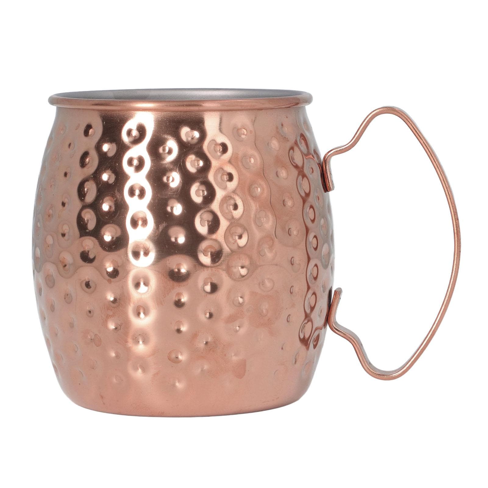 Moscow Mule Mug Exquisite 304 Stainless Steel 500ml Large Capacity Cocktail Mug for Bars Hotels rose gold