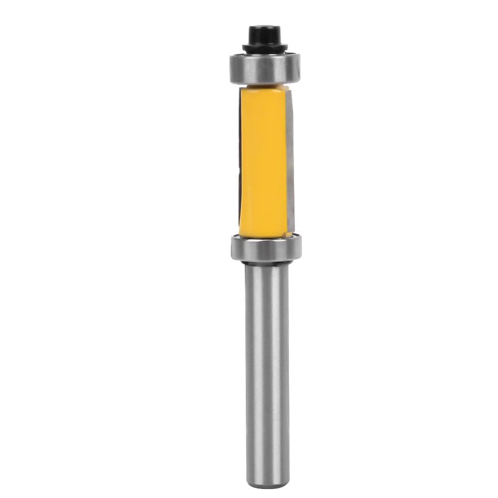 8mm Shank Pattern Flush Trim Router Bit Double Bearing Woodworking Milling Cutter Tool