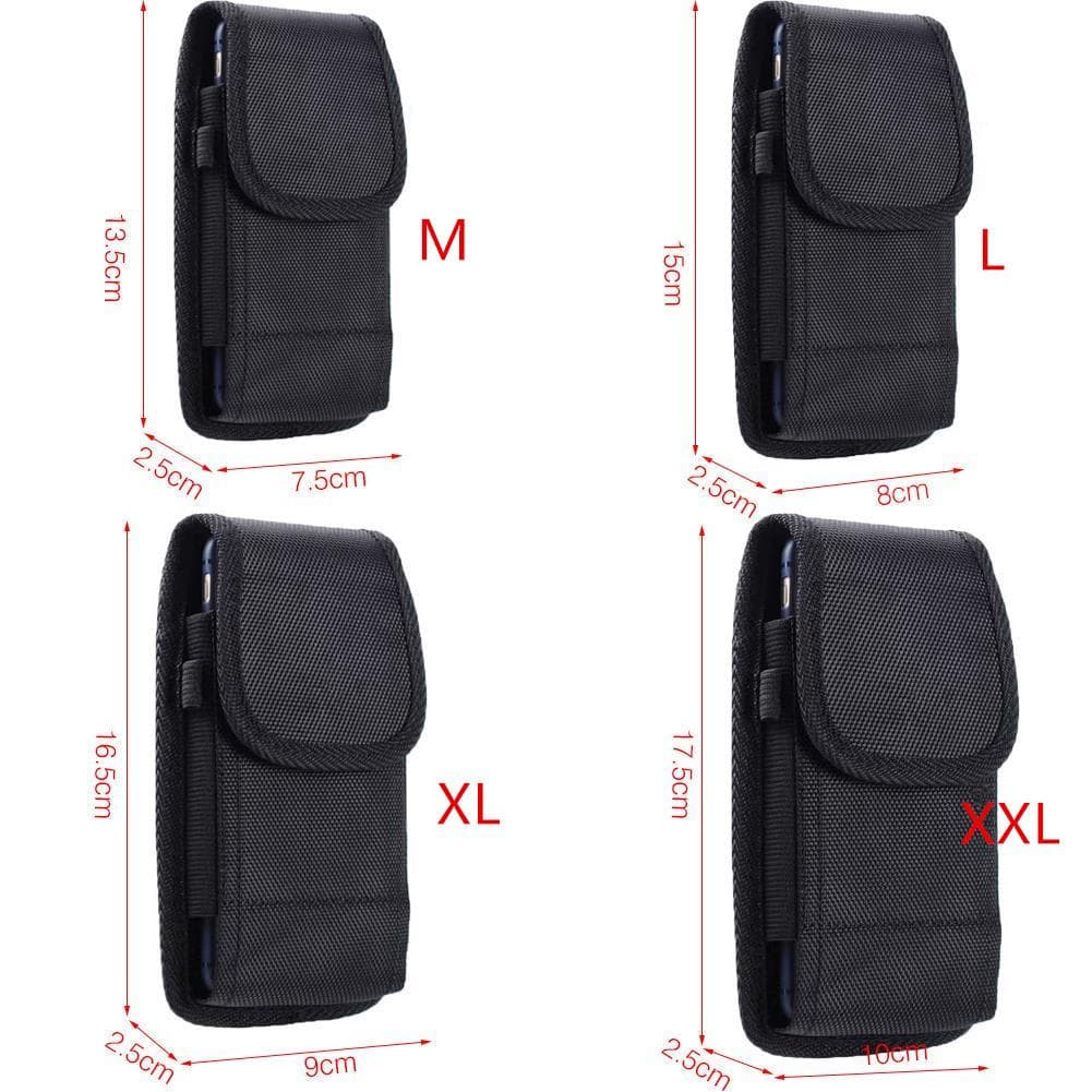 Nylon Holster Case with Belt Clip Phone Pouch Cover Phone Holster Case M