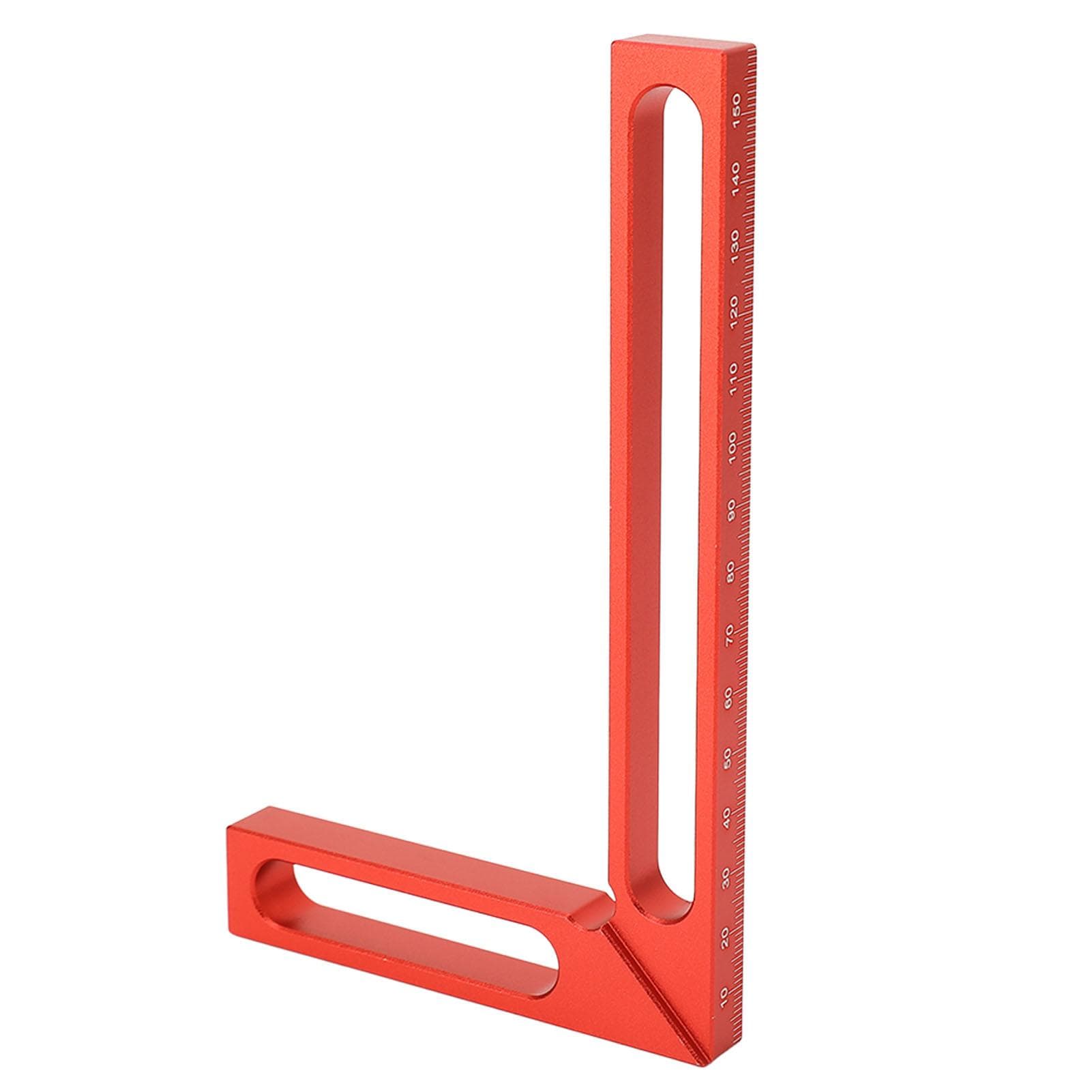 Carpenter Square L Shape Aluminum Alloy Height Measuring Scribing 90 degrees  Woodworking Right Angle Ruler