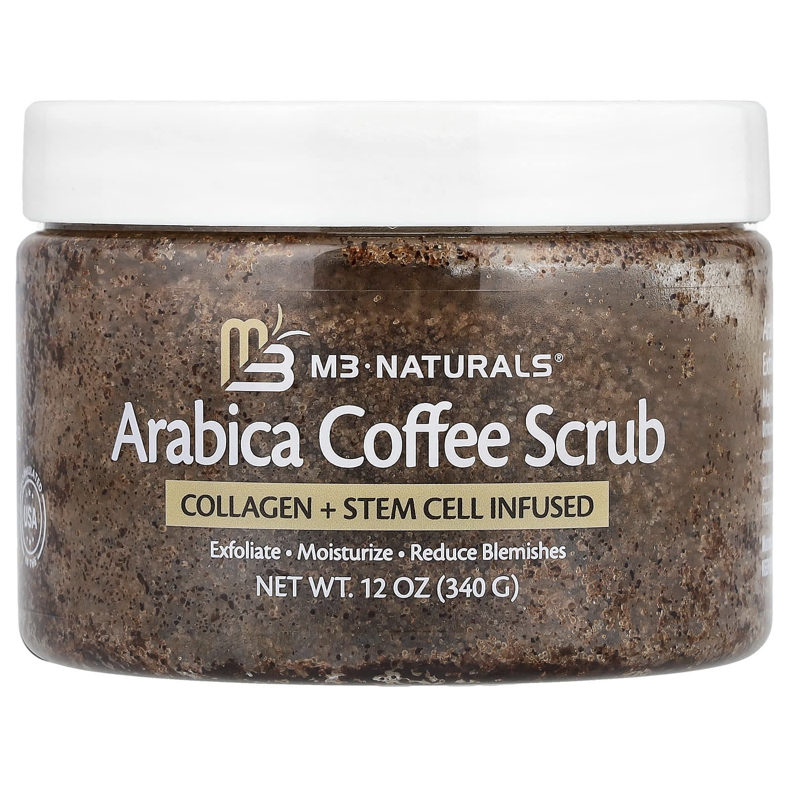 M3 Naturals, Arabica Coffee Scrub, 12 oz (340 g)