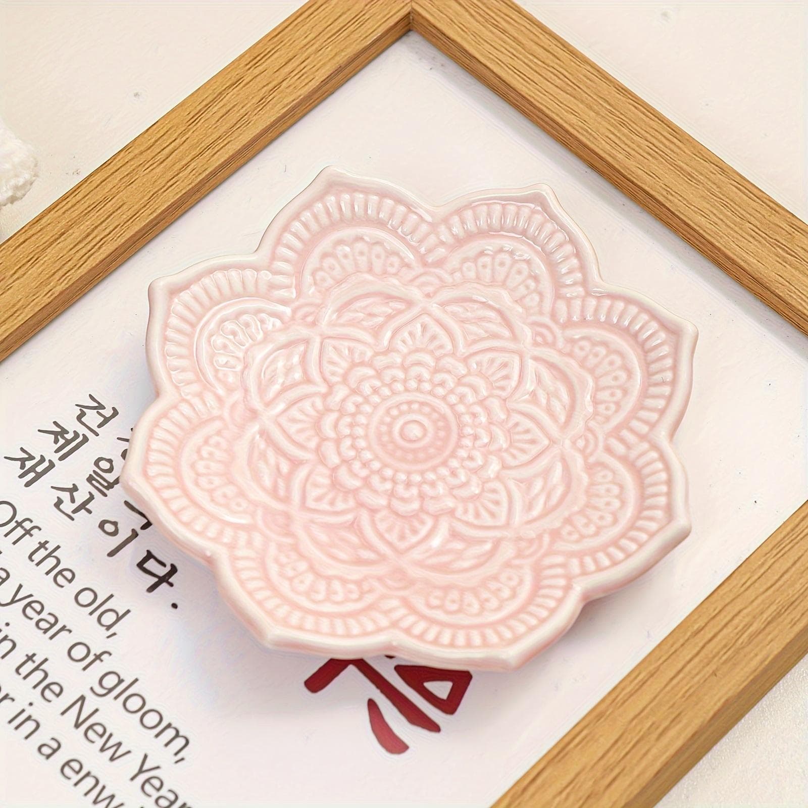 Delicate Floral Mandala Jewelry Tray | For Earrings, Necklaces, Bracelets, Home Decor, Holiday Gifts
