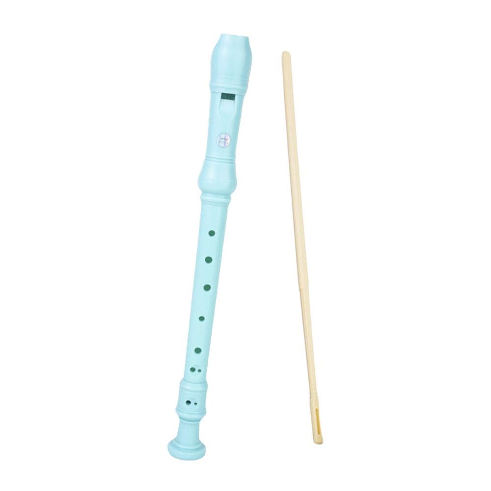 8-Hole Soprano Recorder Instrument High Pitched C-Tone Flute Soprano Recorder Clarinet with blue