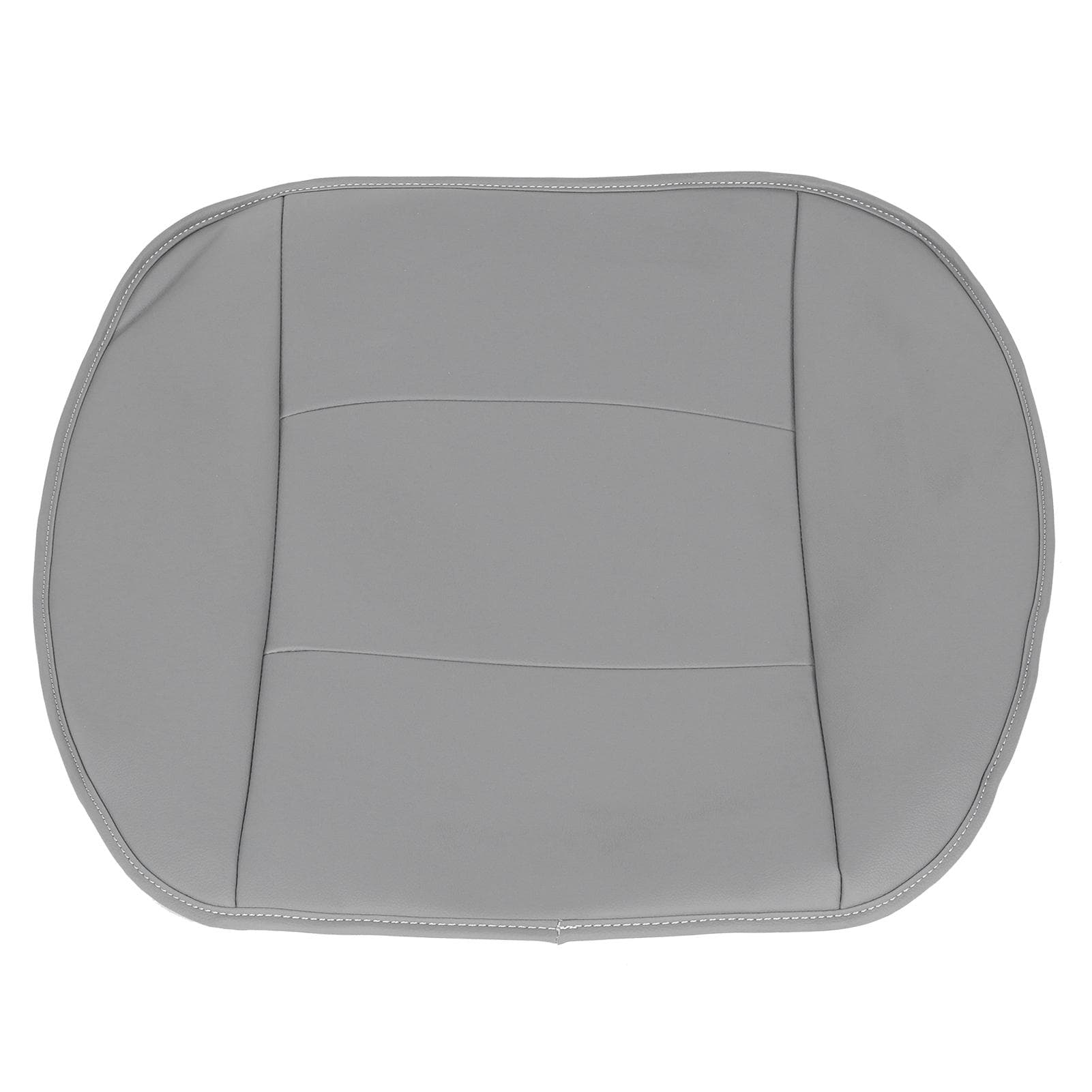 PU Leather Car Replacement Seat Cushion Pad Front Seat Protector Mat Cover for 4 Door Sedan SUVGray gray