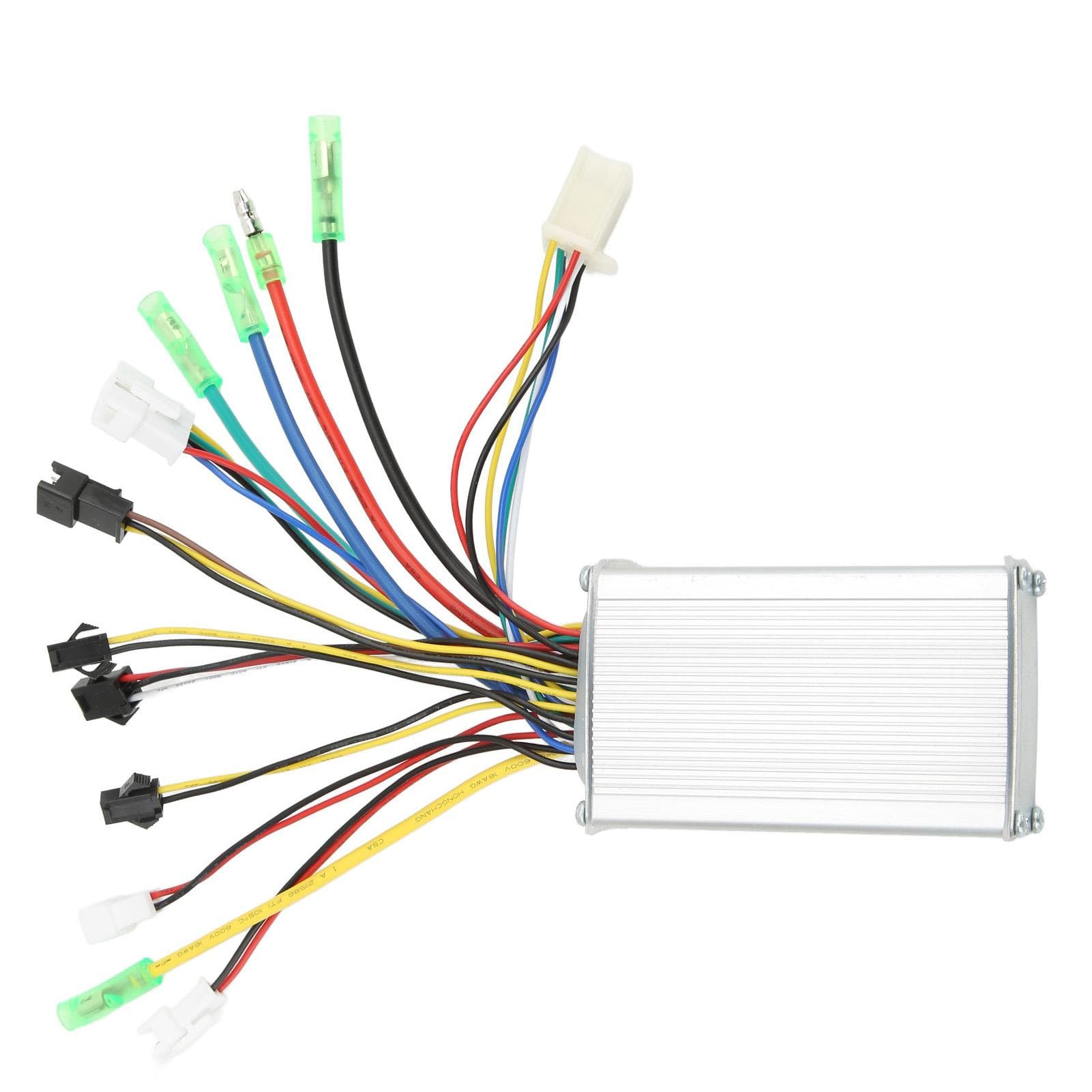 Electric Bicycle Brushless Square Wave Controller with Light Wire for 36V 48V 250W 350W Motors